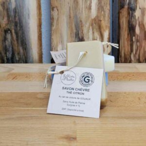 Savon au lait de chèvre thé citron