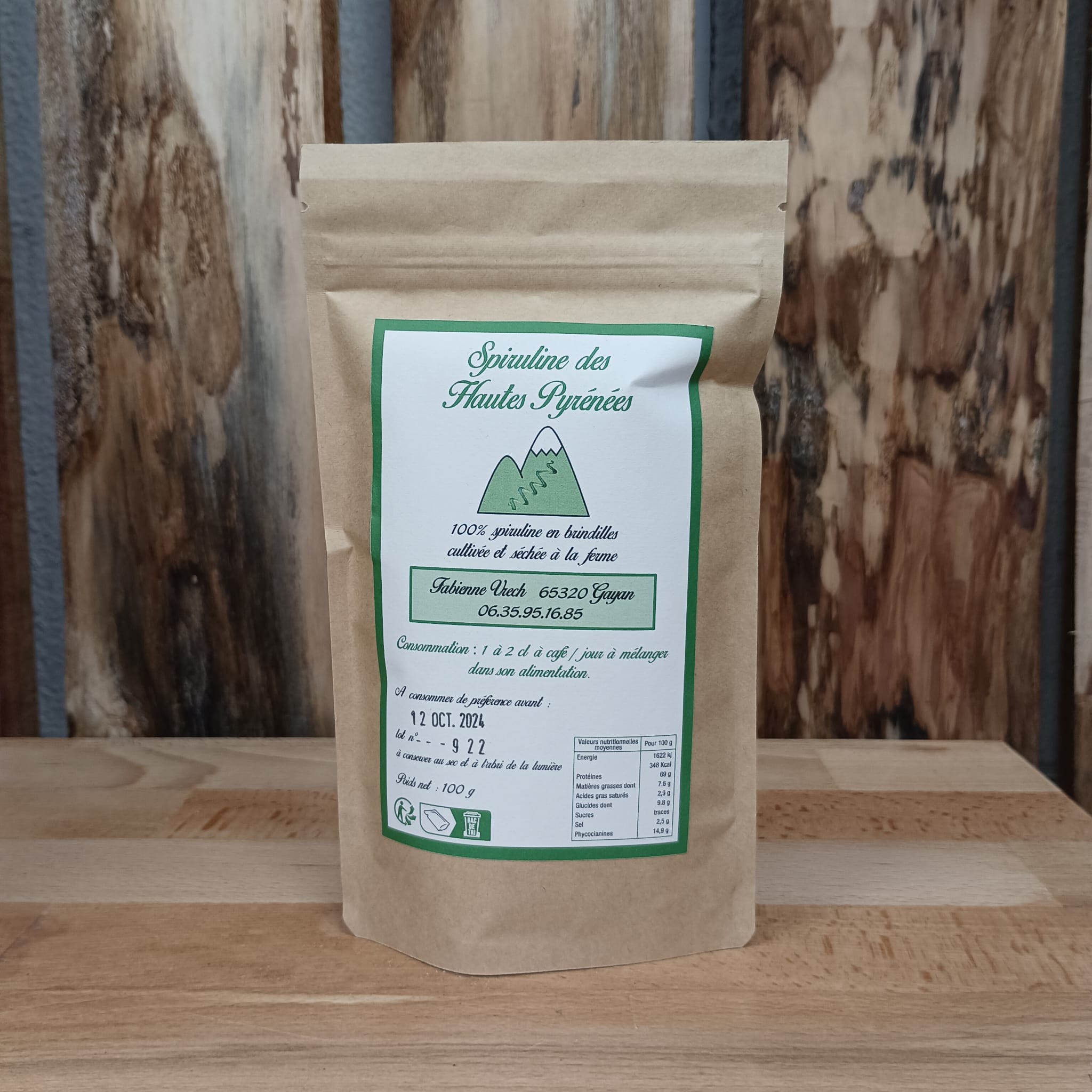 Spiruline en brindilles